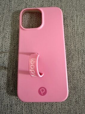 Loopy Case Pink Silicone Phone Case with Integrated Loop Strap